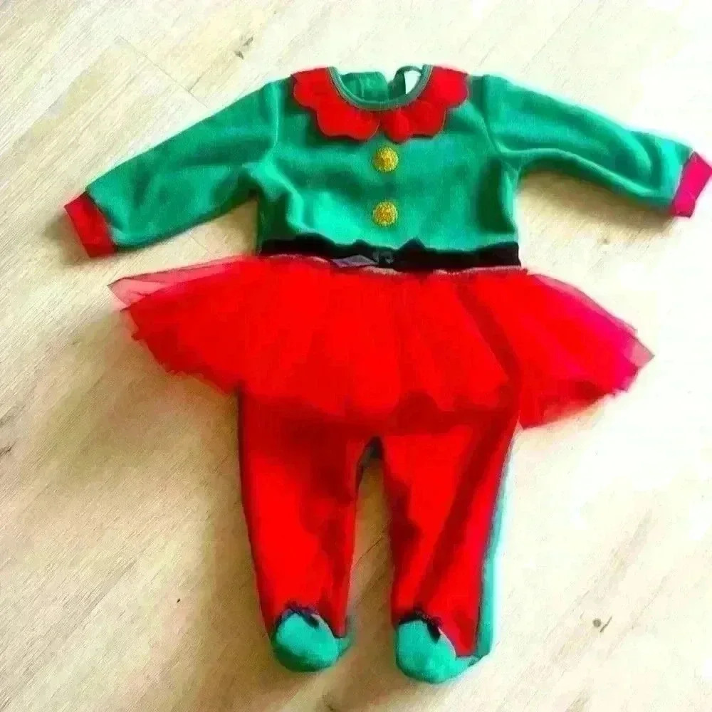 Baby Gear fleece holiday costume onesie size 6-9m